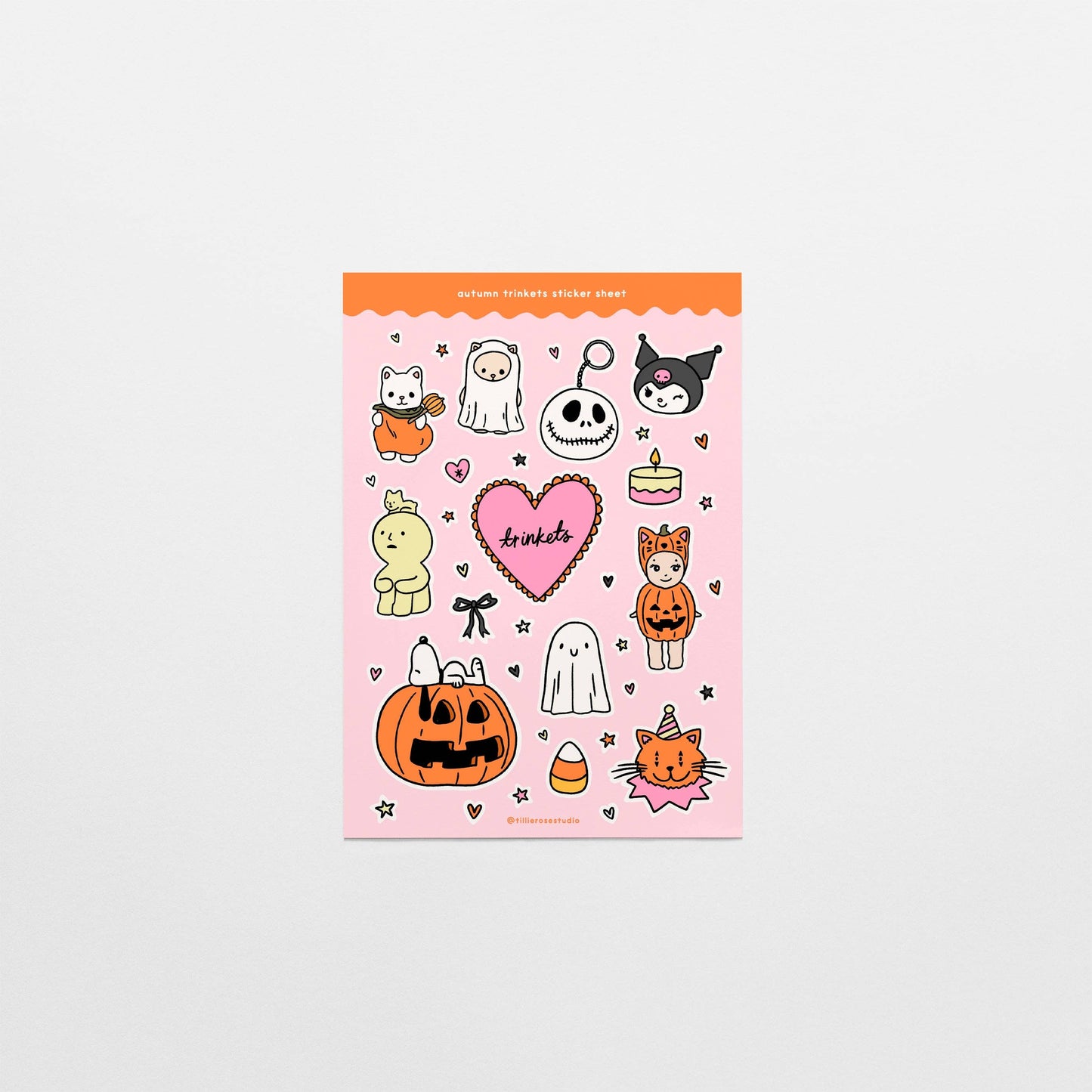 Tillie Rose Studio - Autumn Trinkets Sticker Sheet