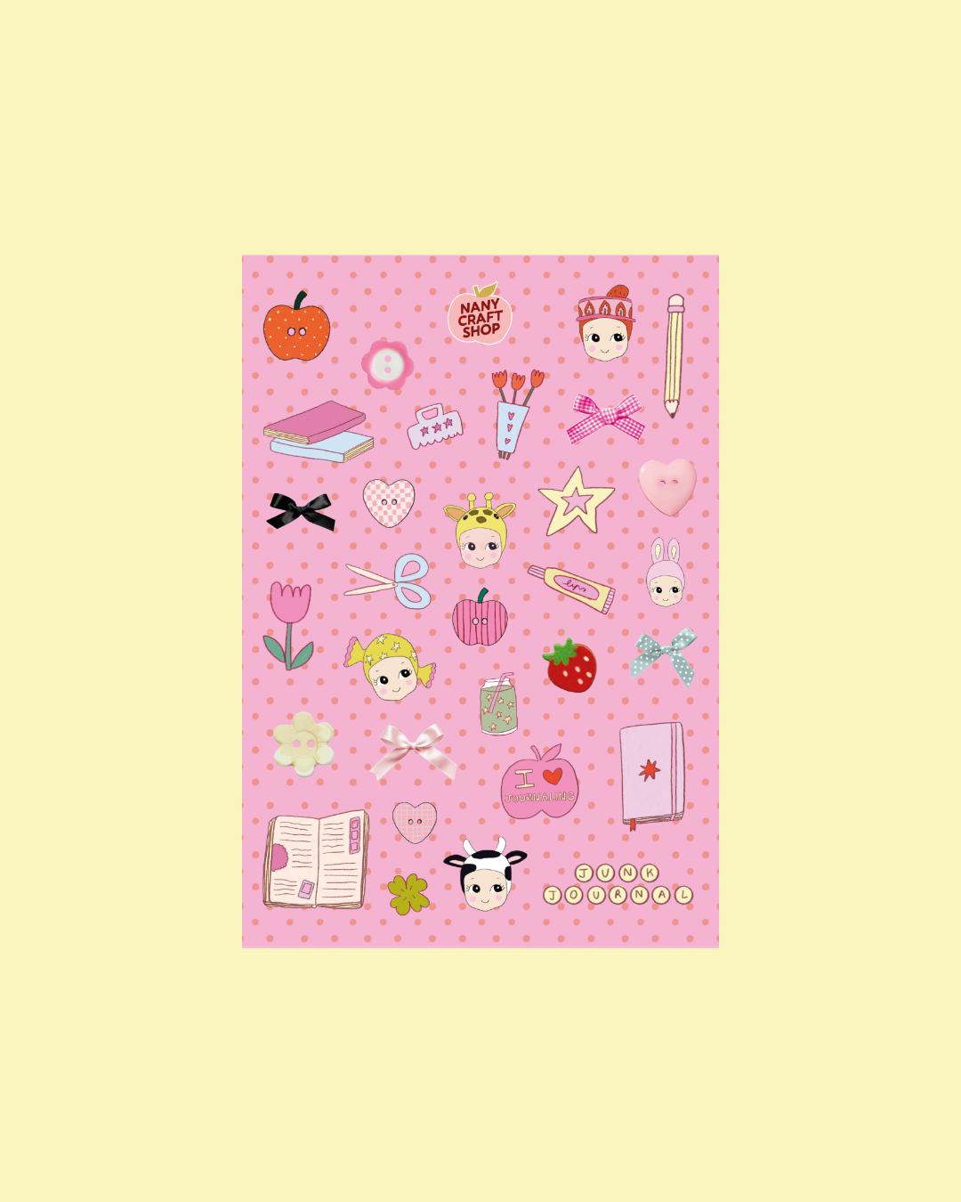 NanyCraftShop A5 Birthday Sticker Sheet