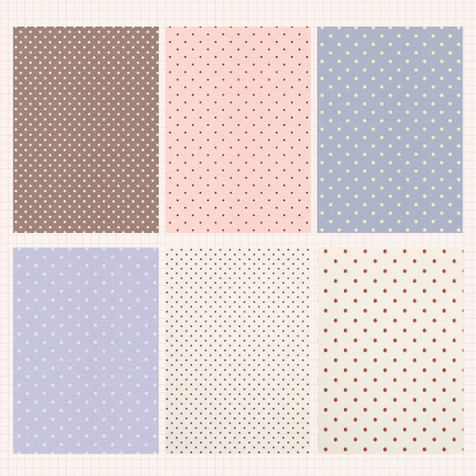 Rustic Polka Dot Scrapbook Paper Pack