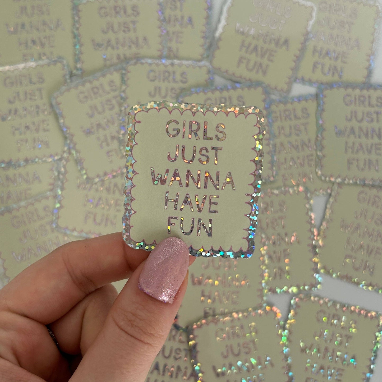 NanyCraftShop Girls Just Wanna Have Fun Sticker