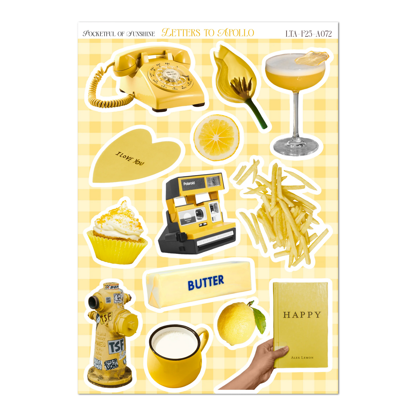 Letters to Apollo - Pocketful of Sunshine Sticker Sheet