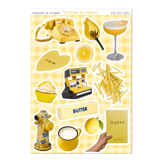 Letters to Apollo - Pocketful of Sunshine Sticker Sheet