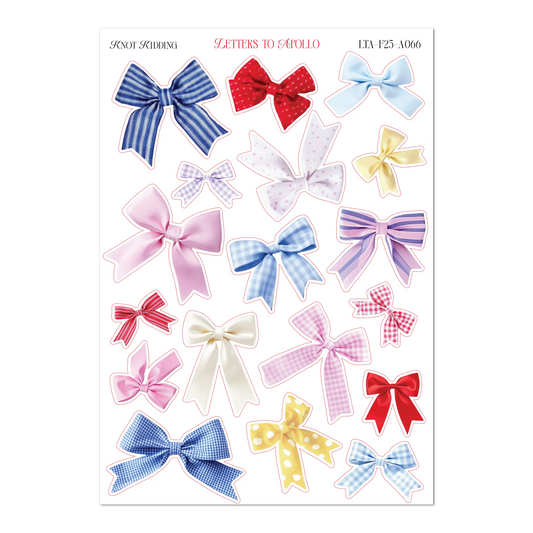 Letters to Apollo - Knot Kidding Sticker Sheet