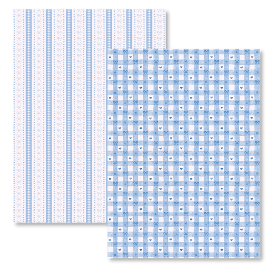Letters to Apollo - Blue Darling Scrapbook Paper