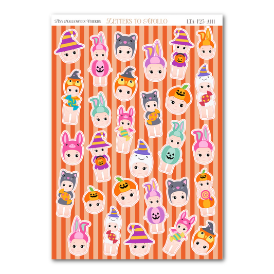 COMING SOON: Letters to Apollo - Tiny Halloween Cherub Sticker Sheet