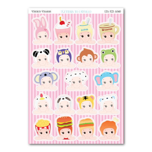 COMING SOON: Letters to Apollo - Cherub Charm Sticker Sheet