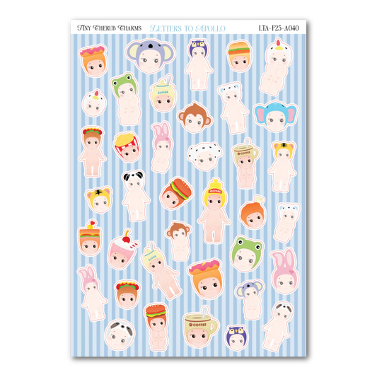 COMING SOON: Letters to Apollo - Tiny Cherub Charm Sticker Sheet