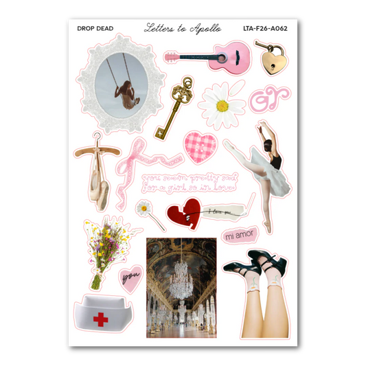 Letters to Apollo - Drop Dead Sticker Sheet