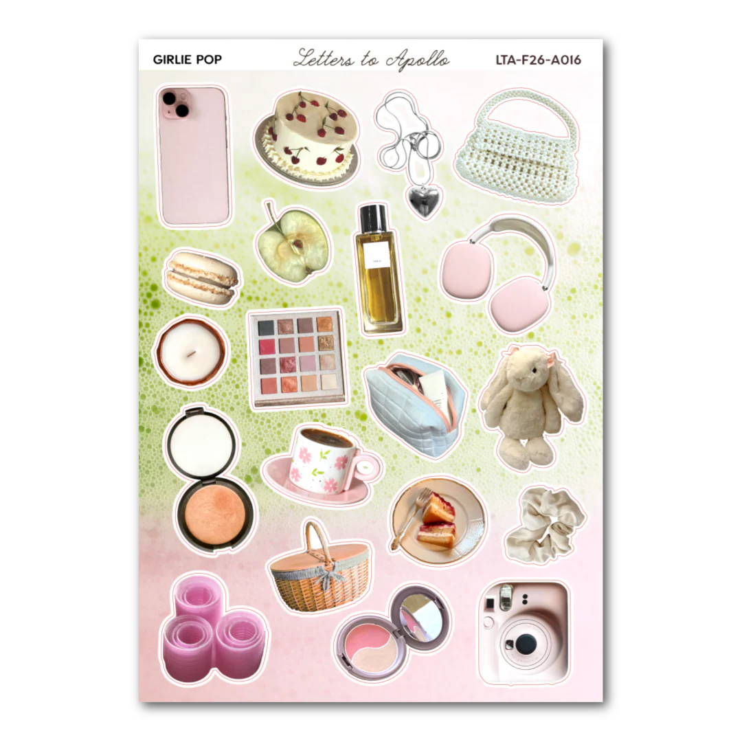 Letters to Apollo - Girlie Pop Sticker Sheet