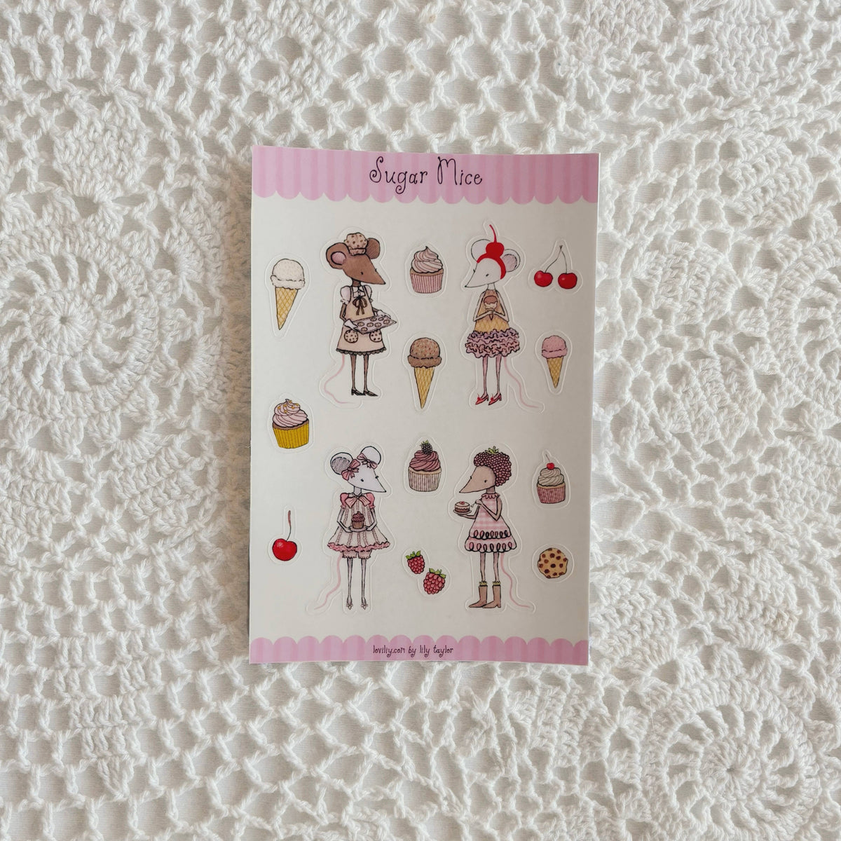 COMING SOON: Loviliy - Sugar Mice Sticker Sheet