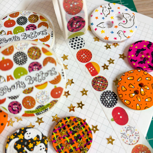 Veronica Porlier Illustrations - Spooky Buttons Washi Tape