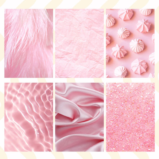 Baby Pink Sticky Back Scrapbook Paper Pack