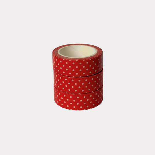 Tillie Rose Studio - Red and White Polka Dot Washi Tape