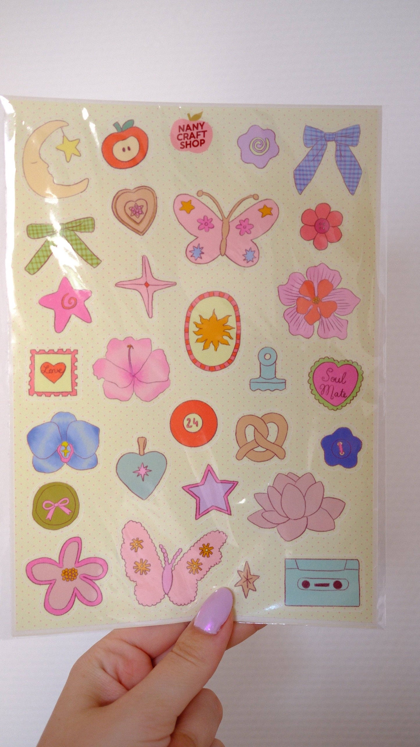 COMING SOON: Nany Craft Shop - A5 Trinket Sticker Sheet