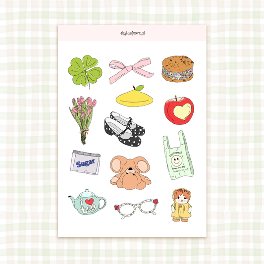 COMING SOON: Shyla's Journal - "Whimsical Girl" Sticker Sheet