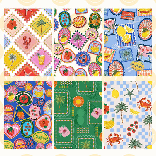 Tropical Scrapbook Paper Pack