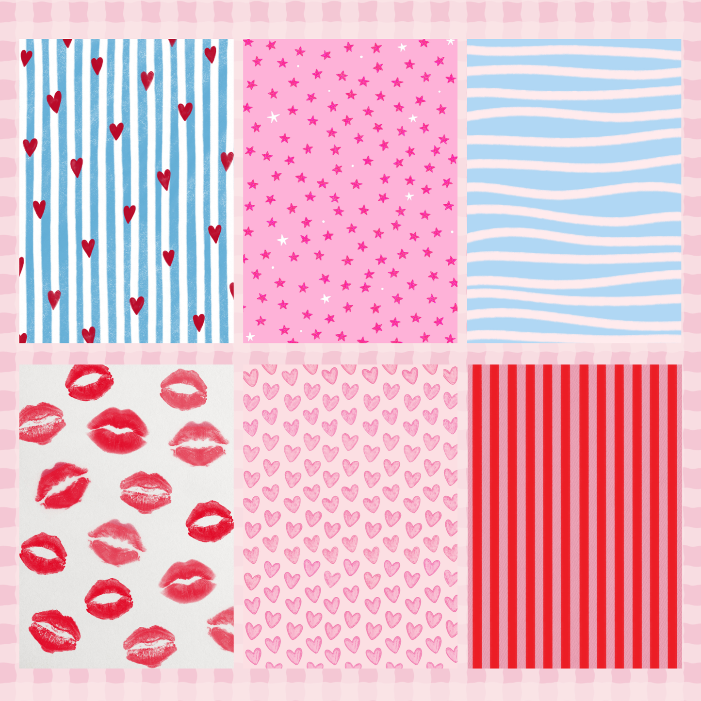 Lover Girl Mixed Print Sticky Back Journal Paper