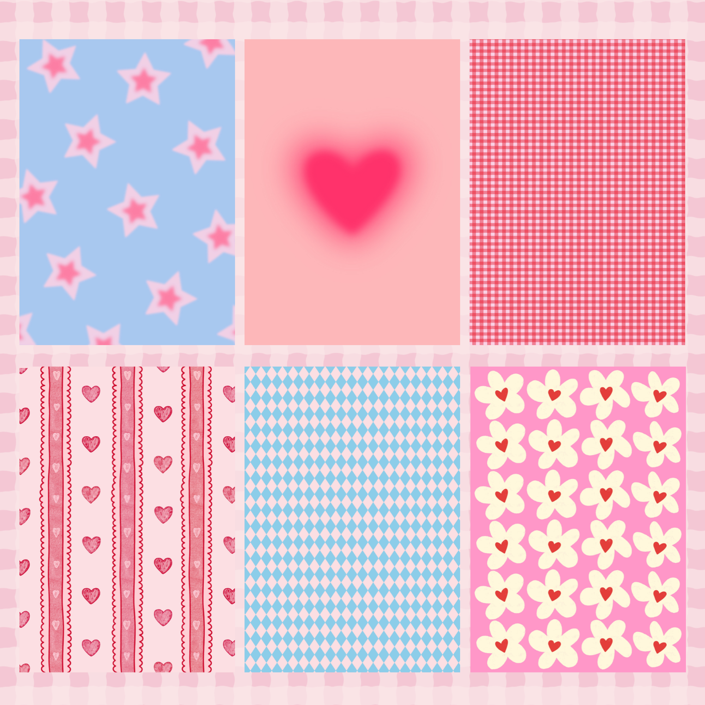 Lover Girl Mixed Print Sticky Back Journal Paper