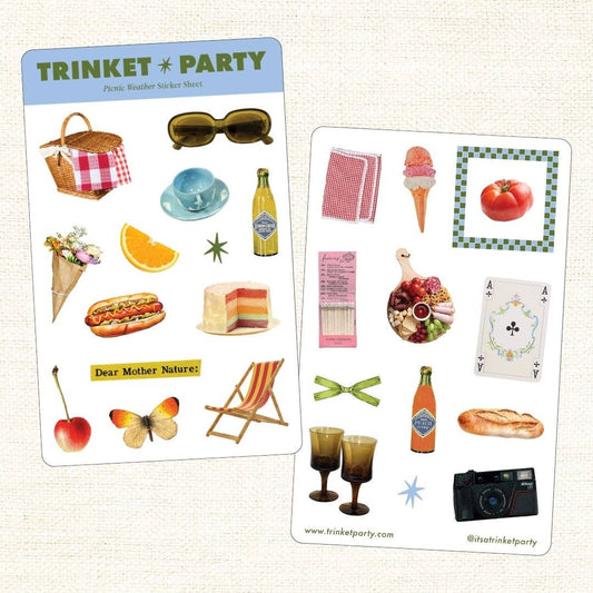 Trinket Party - Picnic Weather Sticker Sheets