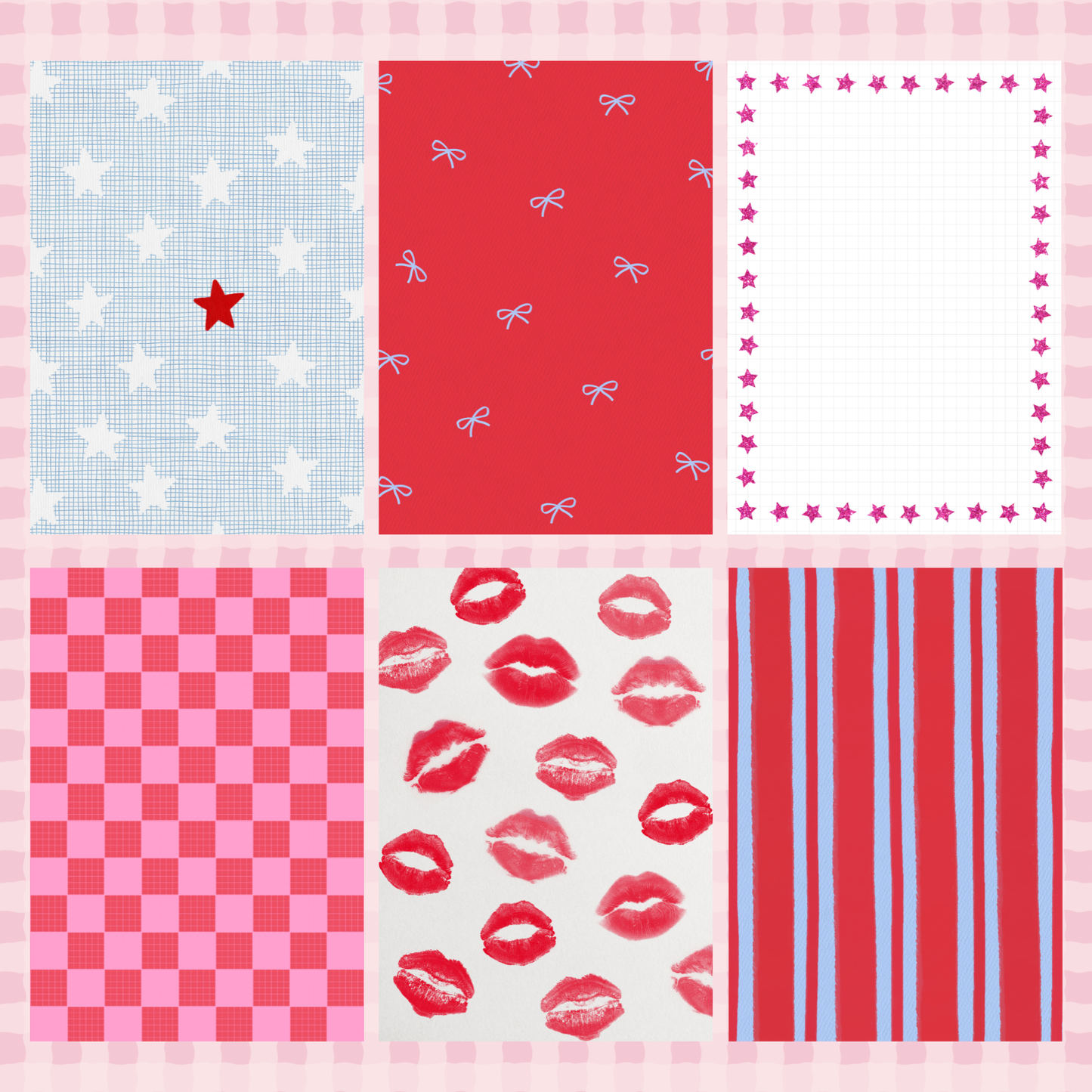 Lover Girl Mixed Print Sticky Back Journal Paper