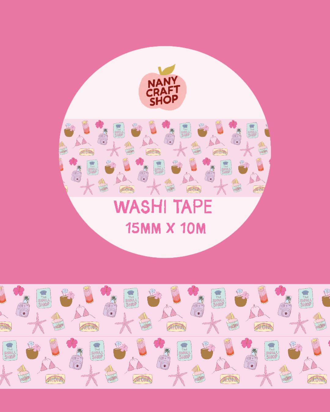 COMING SOON: Nany Craft Shop Washi Tape - Tropical Summer
