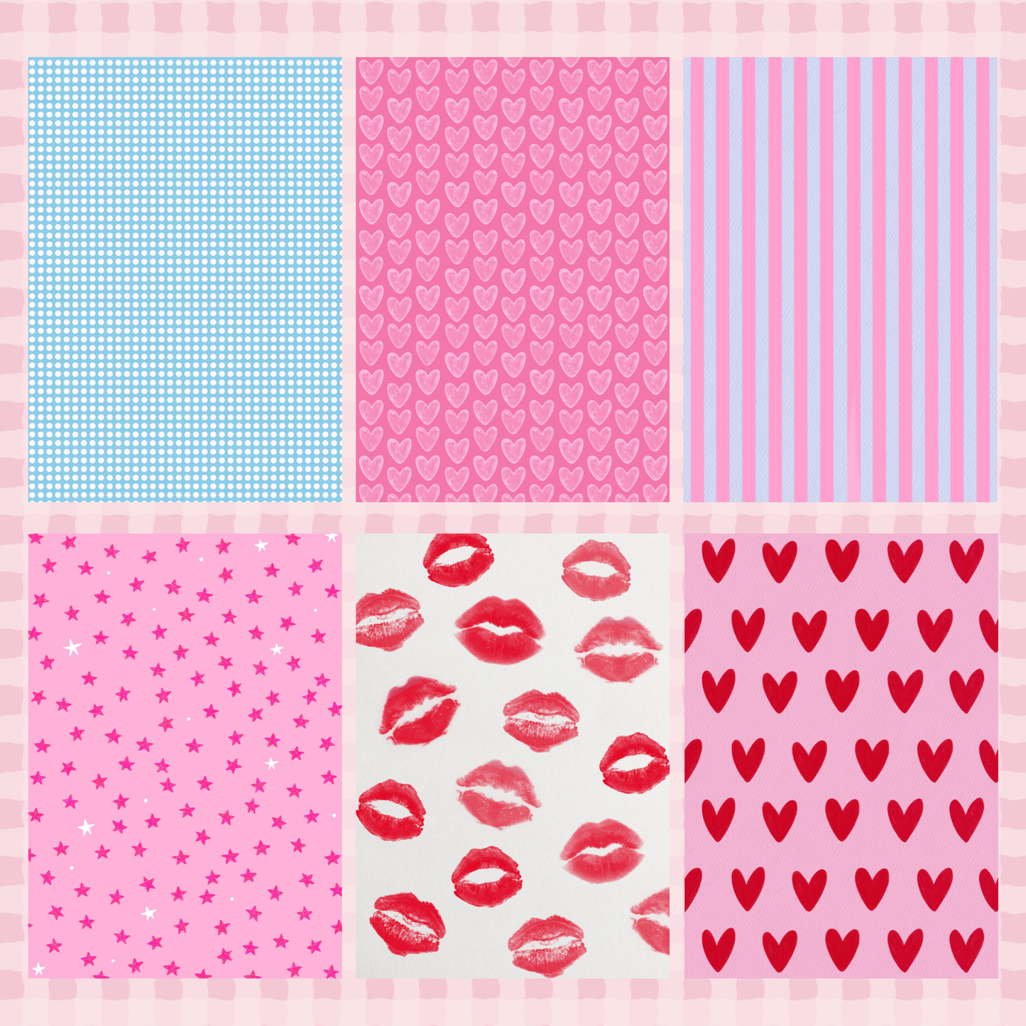 Lover Girl Mixed Print Sticky Back Journal Paper