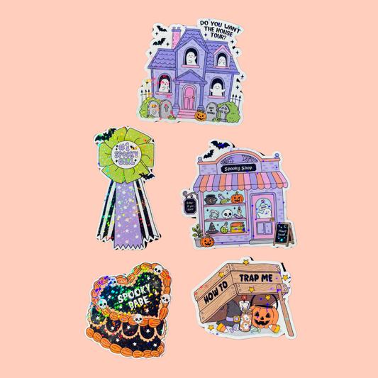 Sparkly Halloween Sticker Set