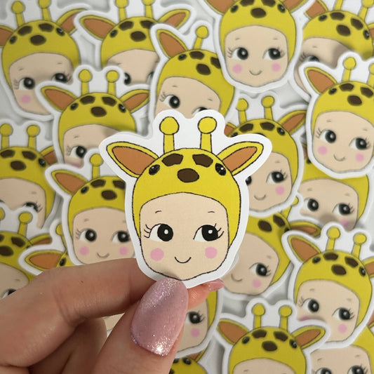 NanyCraftShop Baby Giraffe Sticker
