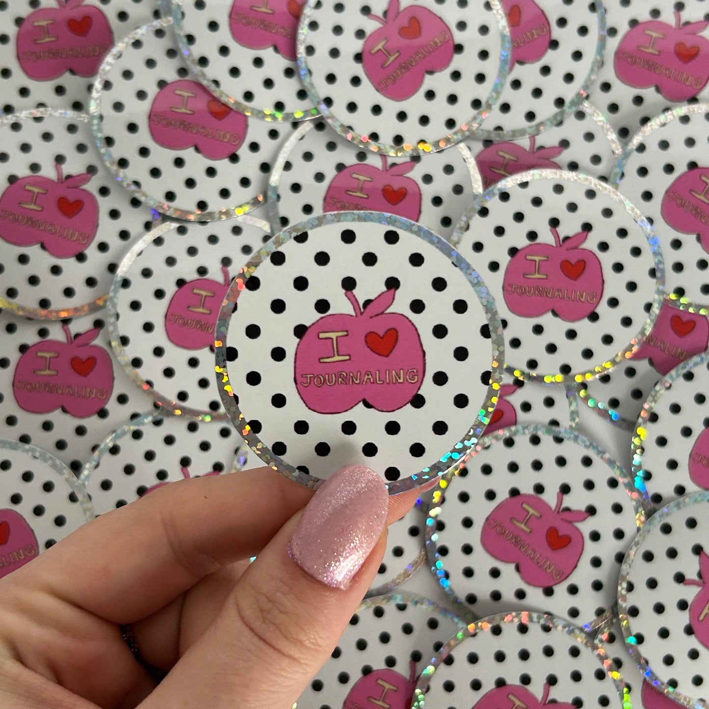 NanyCraftShop Polka Dot Journaling Sticker