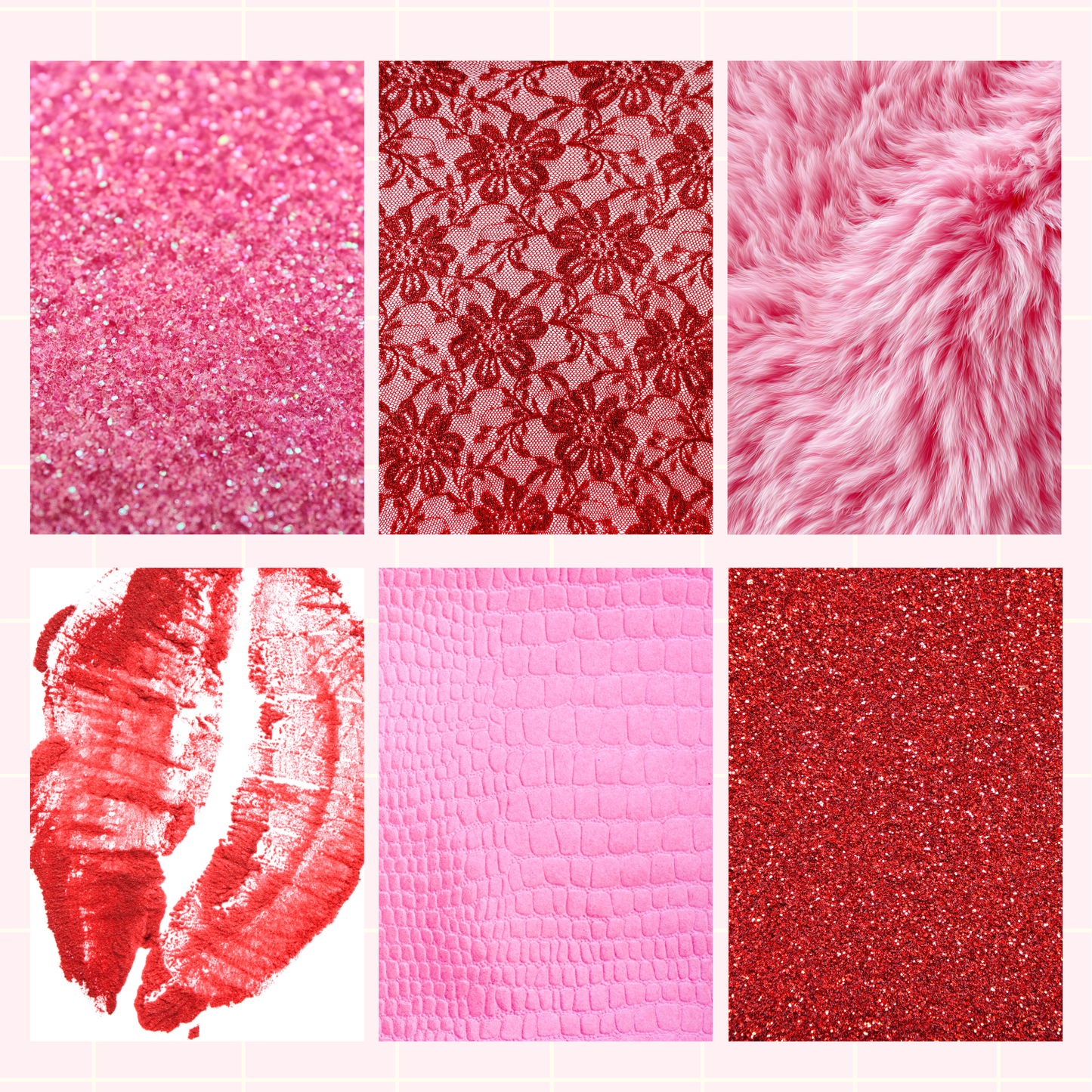 Pink and Red Sticky Back Journal Paper