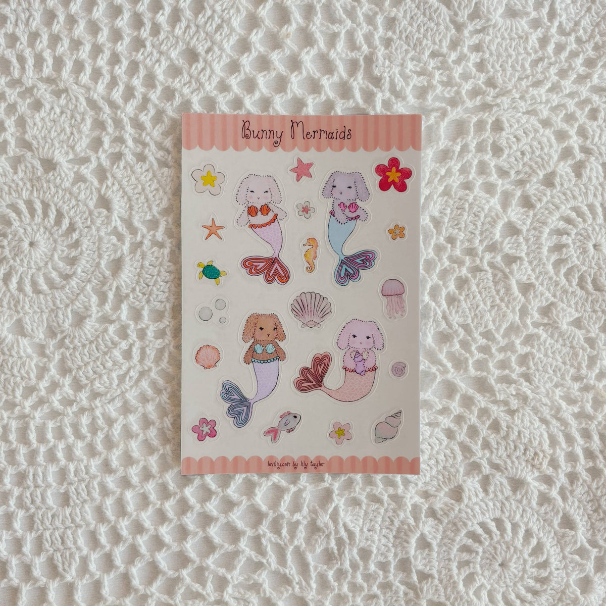 COMING SOON: Loviliy - Bunny Mermaids Sticker Sheets