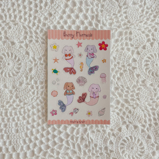 COMING SOON: Loviliy - Bunny Mermaids Sticker Sheets