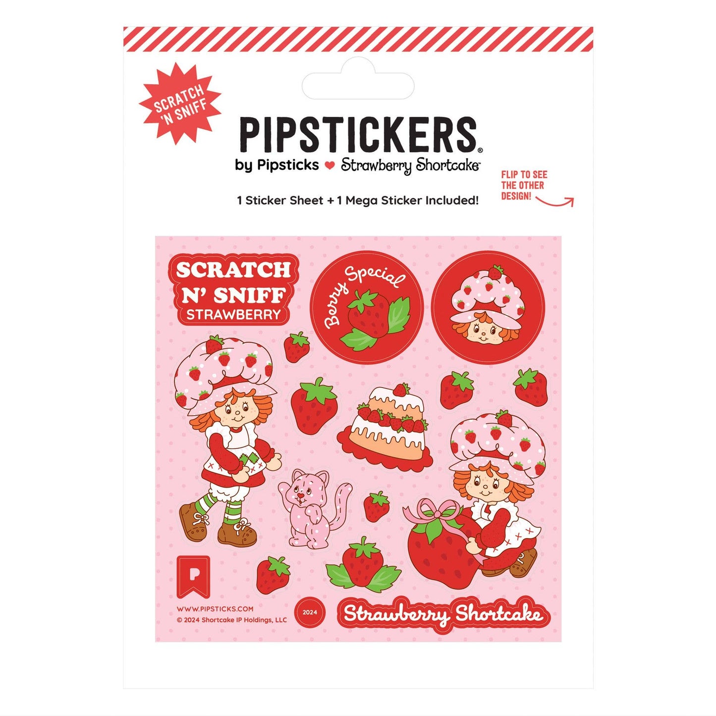 Pipsticks Strawberry Shortcake & Custard Scratch'n Sniff