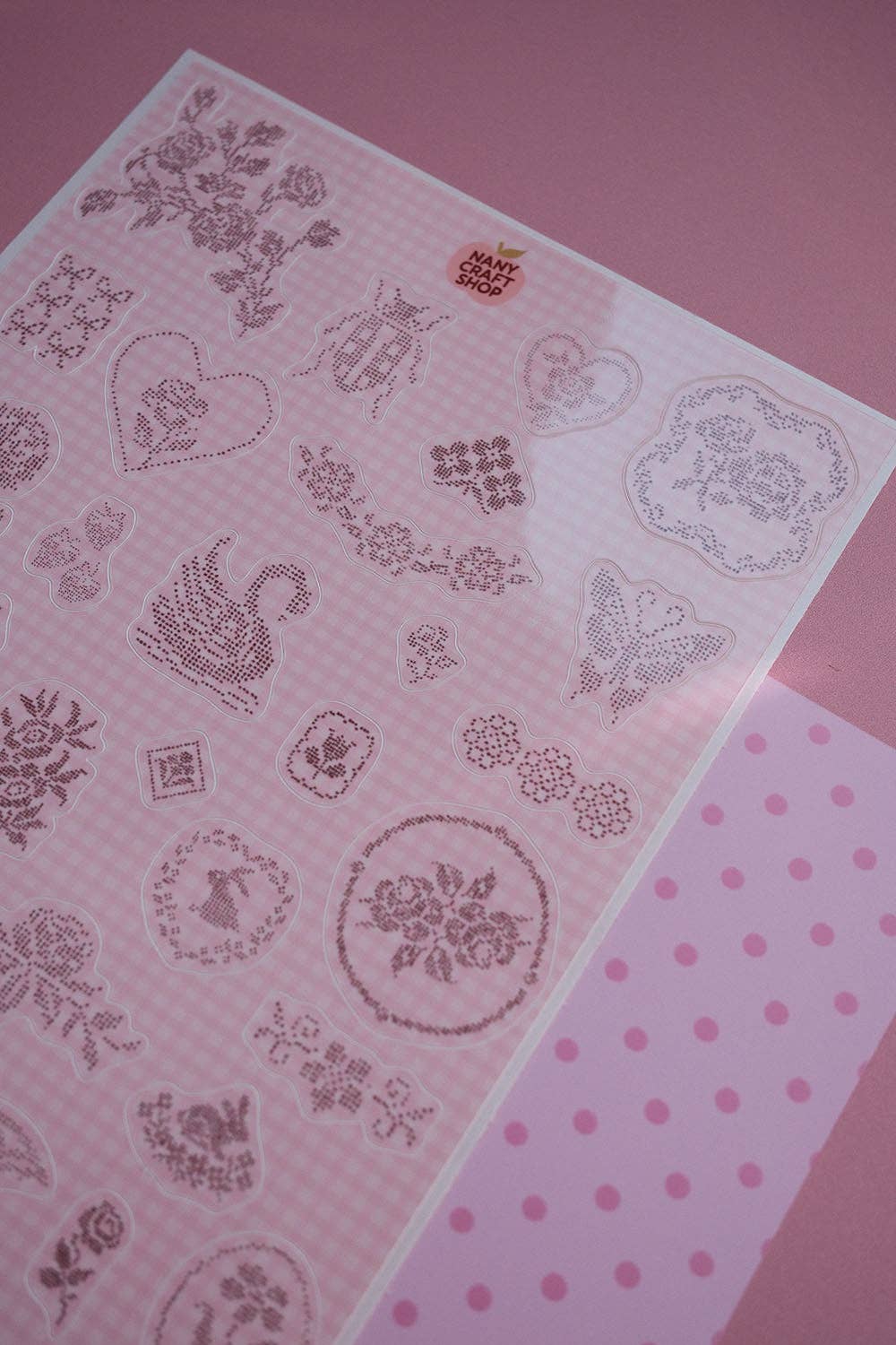 COMING SOON: Nany Craft Shop - A5 Embroidery Sticker Sheet