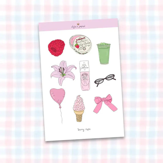 COMING SOON: Shyla's Journal - Berry Cute Sticker Sheet