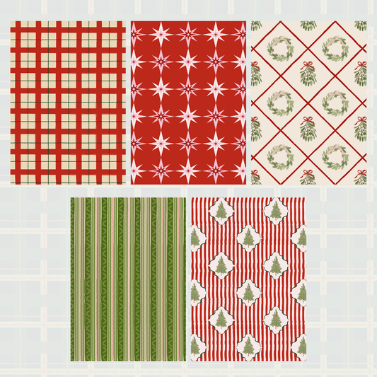 Traditional Christmas Scrapbook Paper Pack