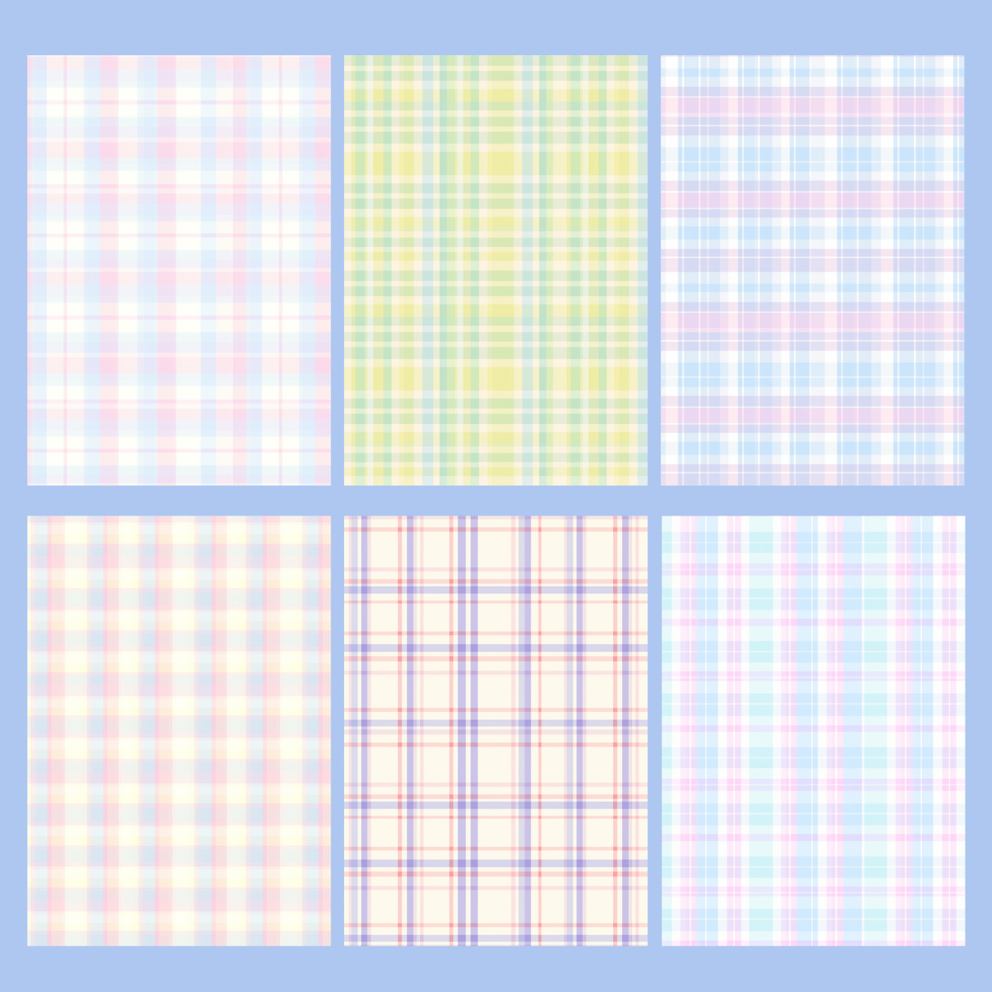 Pastel Gingham Journal Paper Pack