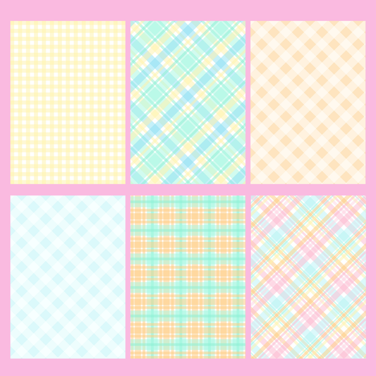 Bright Gingham Journal Paper Pack