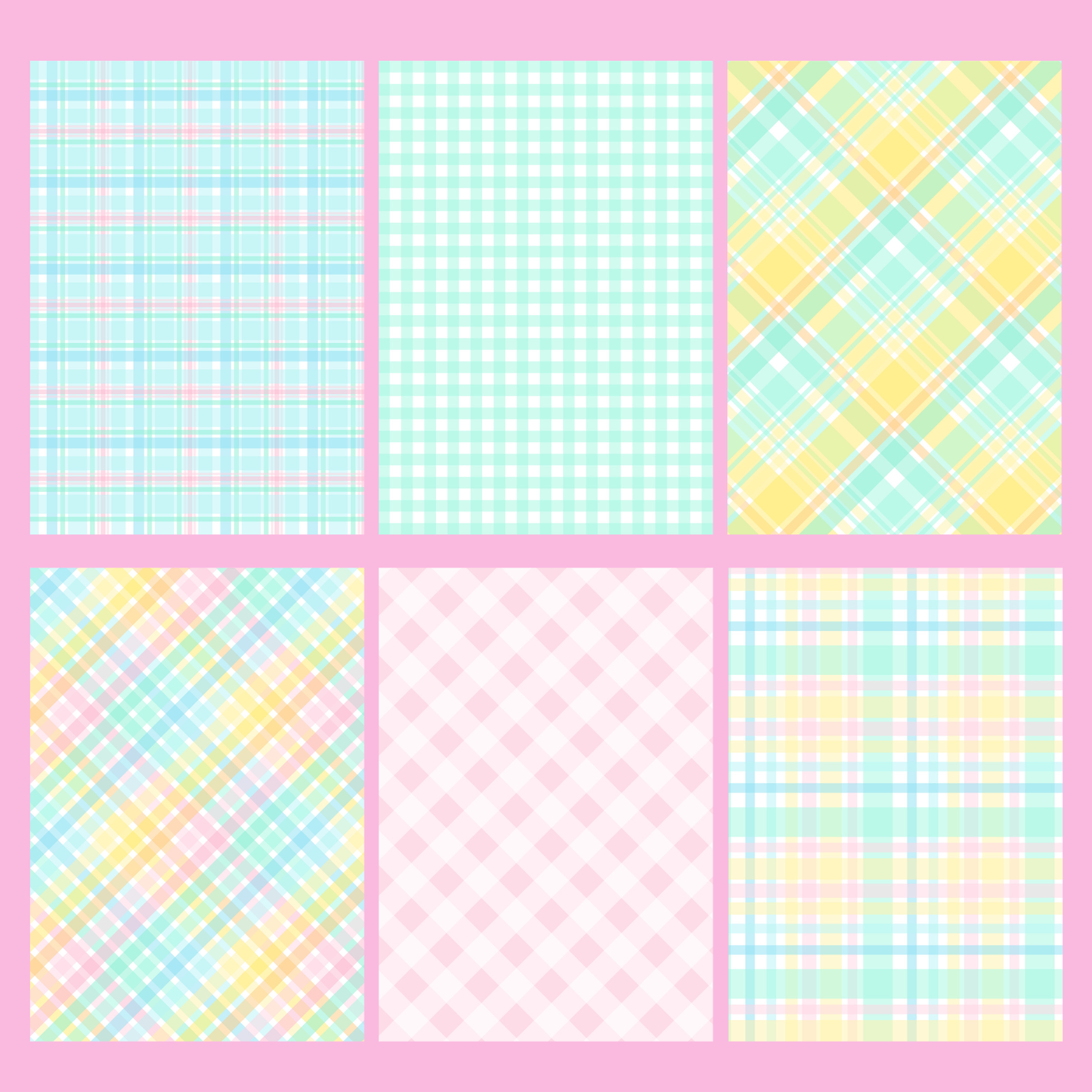 Bright Gingham Journal Paper Pack