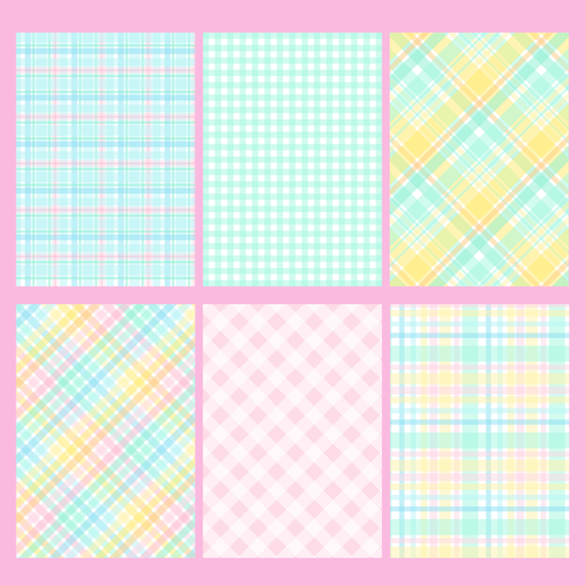 Bright Gingham Journal Paper Pack