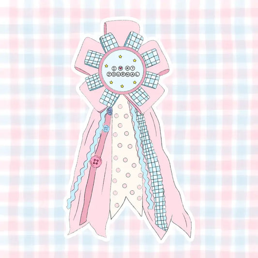 COMING SOON: Shyla's Journal - I Love My Journal" Prize Ribbon Rosette Vinyl Sticker