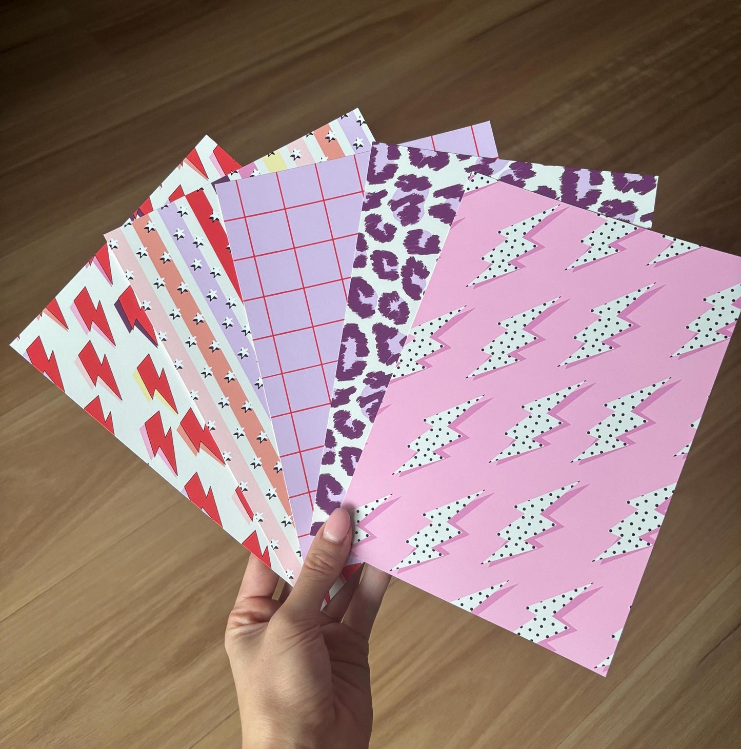 Retro Printed Crafting Paper Pack