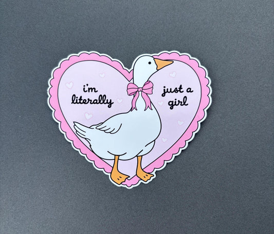 Just a Girl Sticker