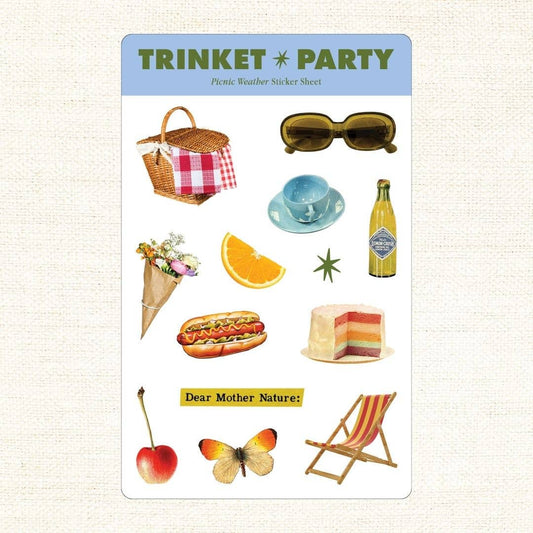 Trinket Party - Picnic Weather Sticker Sheets