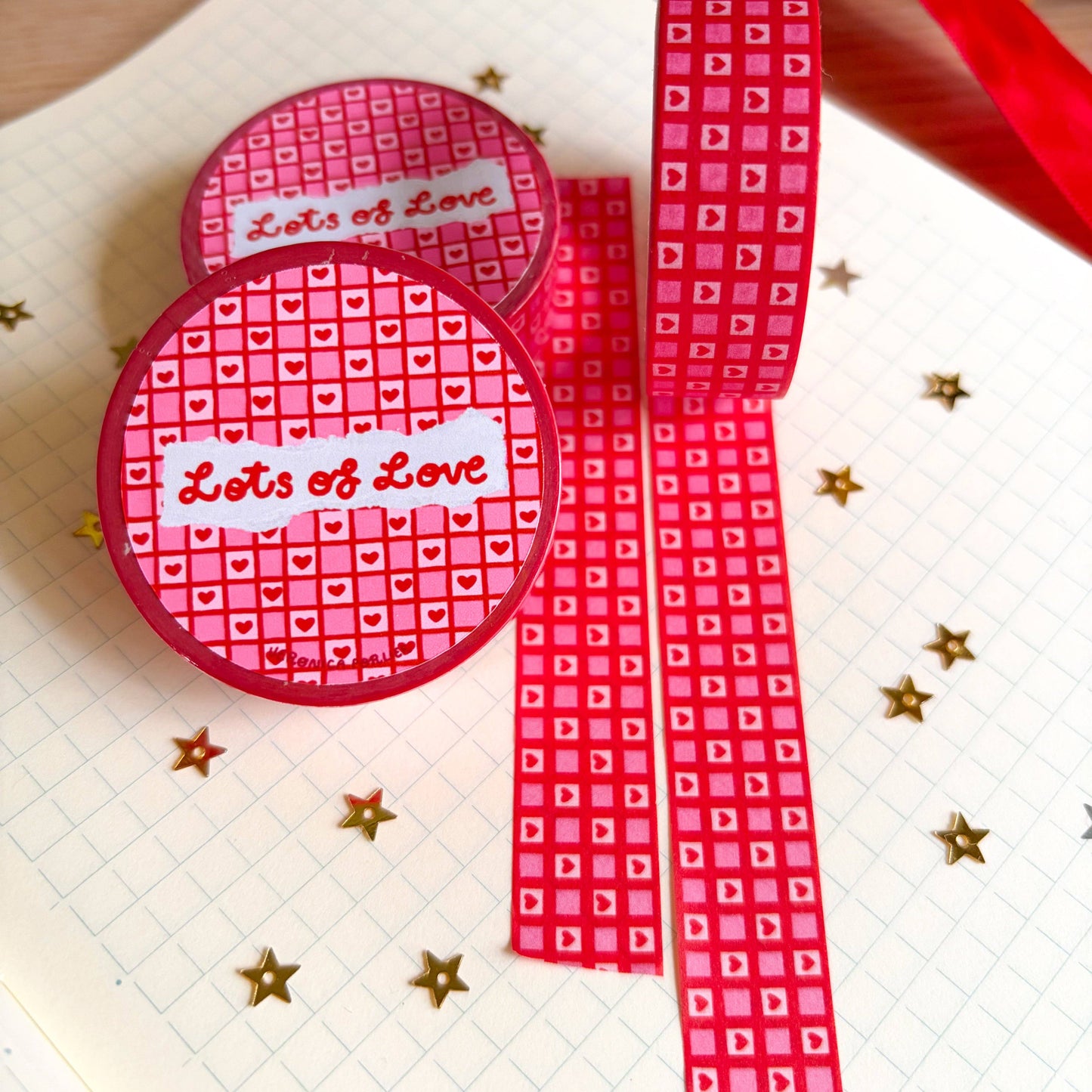 COMING SOON: Veronica Porlier Illustrations - Lots of Love Washi Tape