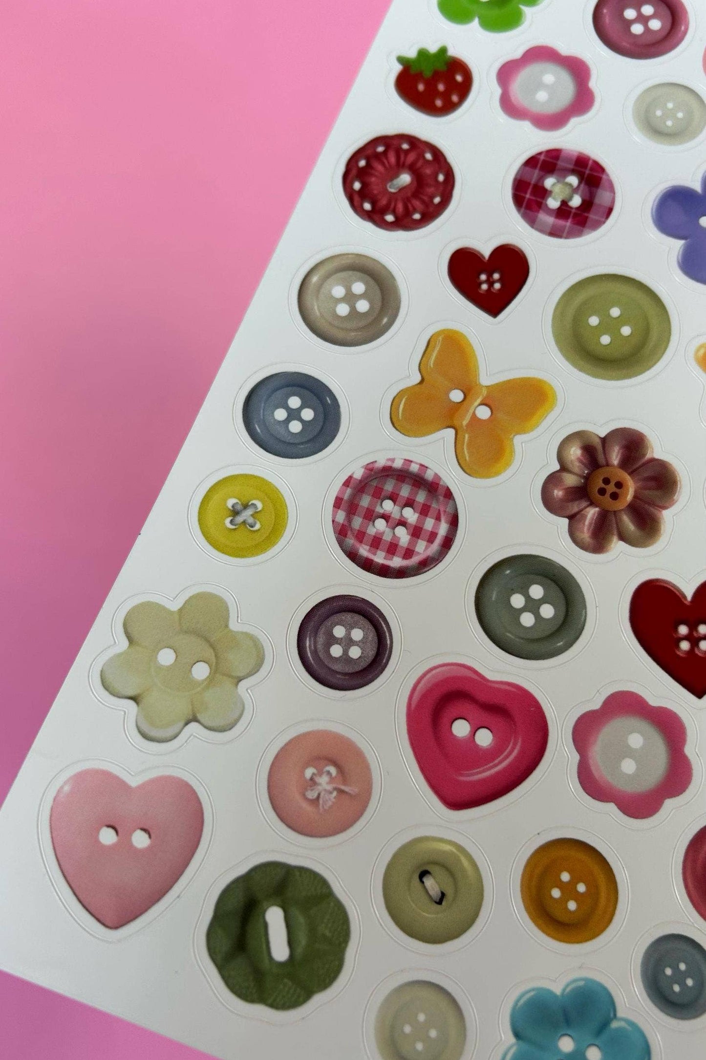 NanyCraftShop A5 Button Sticker Sheet
