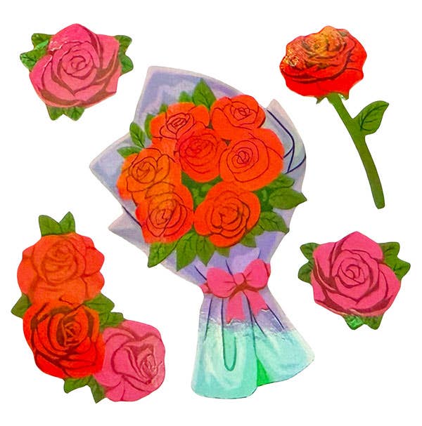 COMING SOON: Sticker Garden - Pearl Roses Valentine Sticker Sheet
