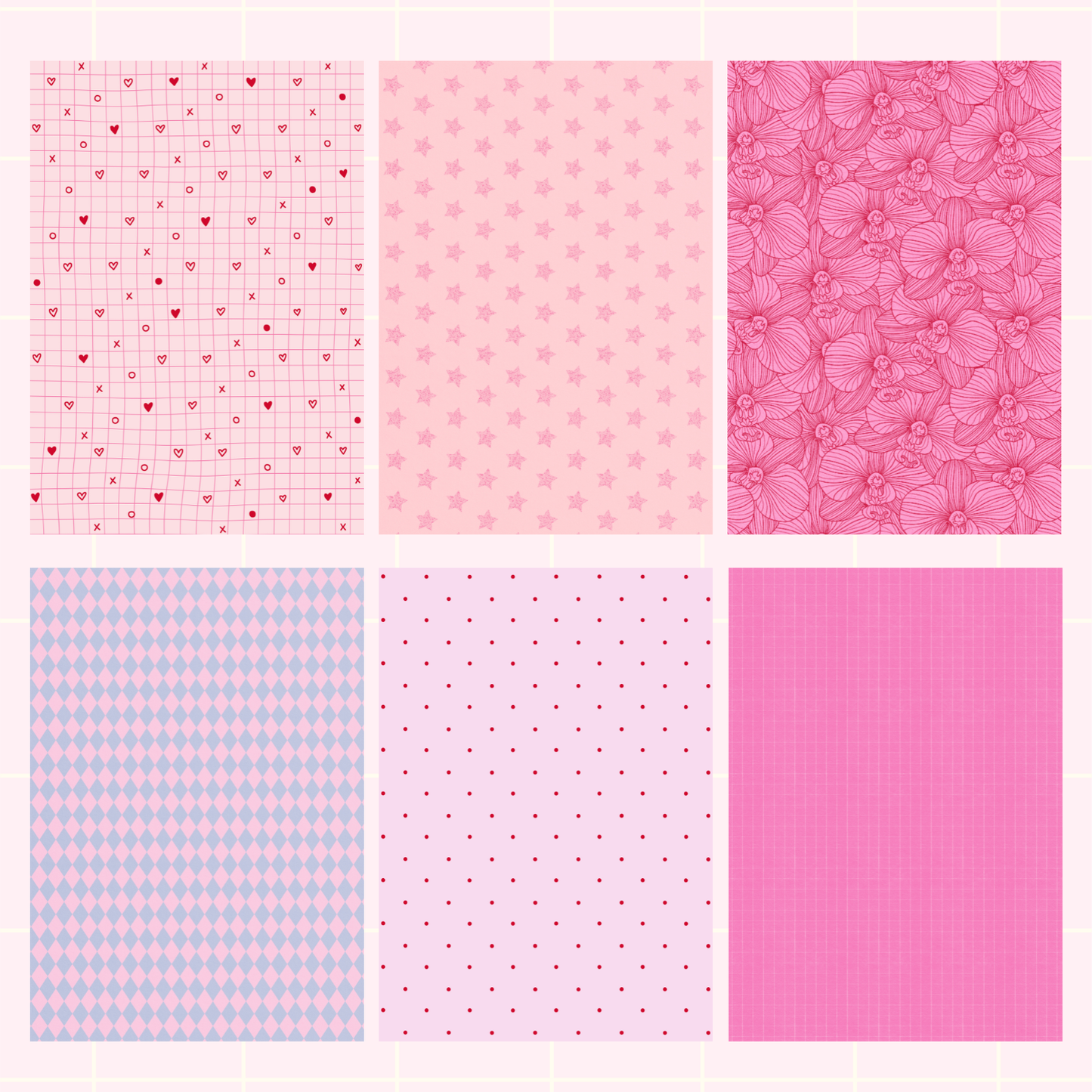 Lover Girl Mixed Print Sticky Back Journal Paper