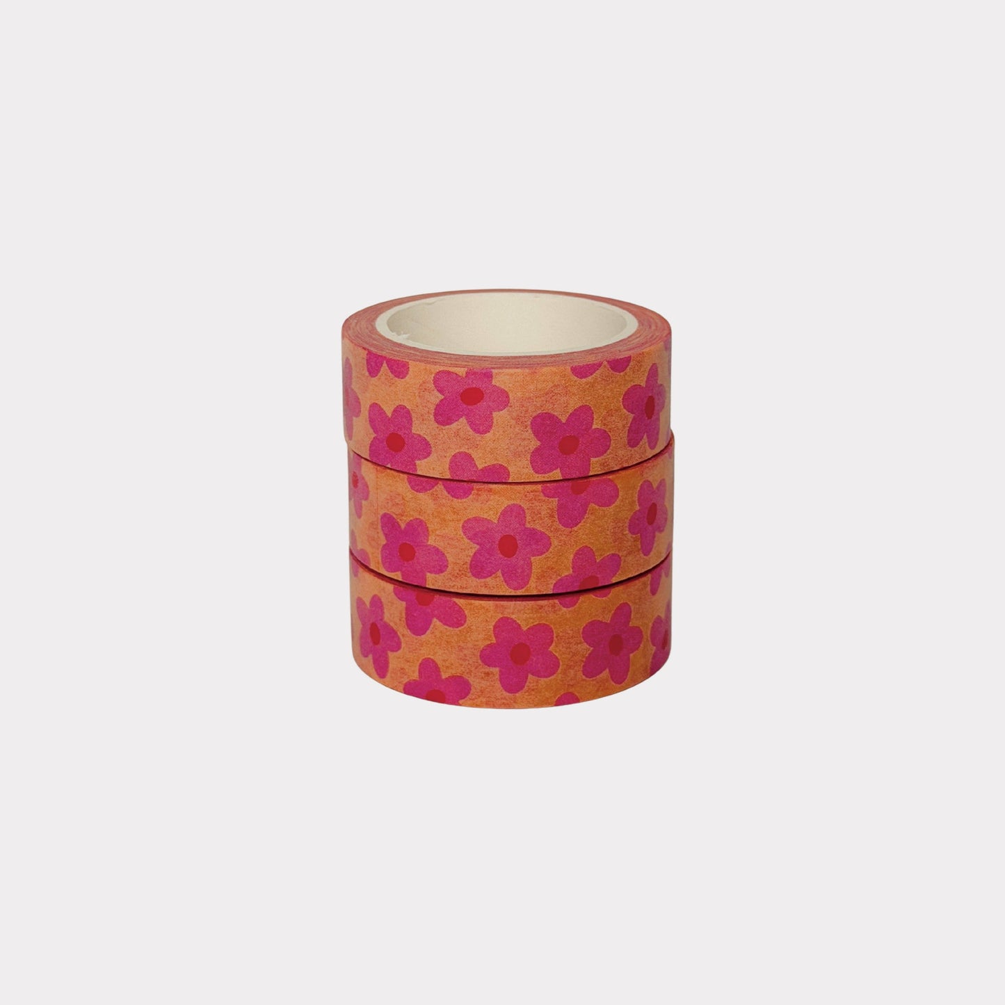 Yellow and Pink Flowers Washi Tape