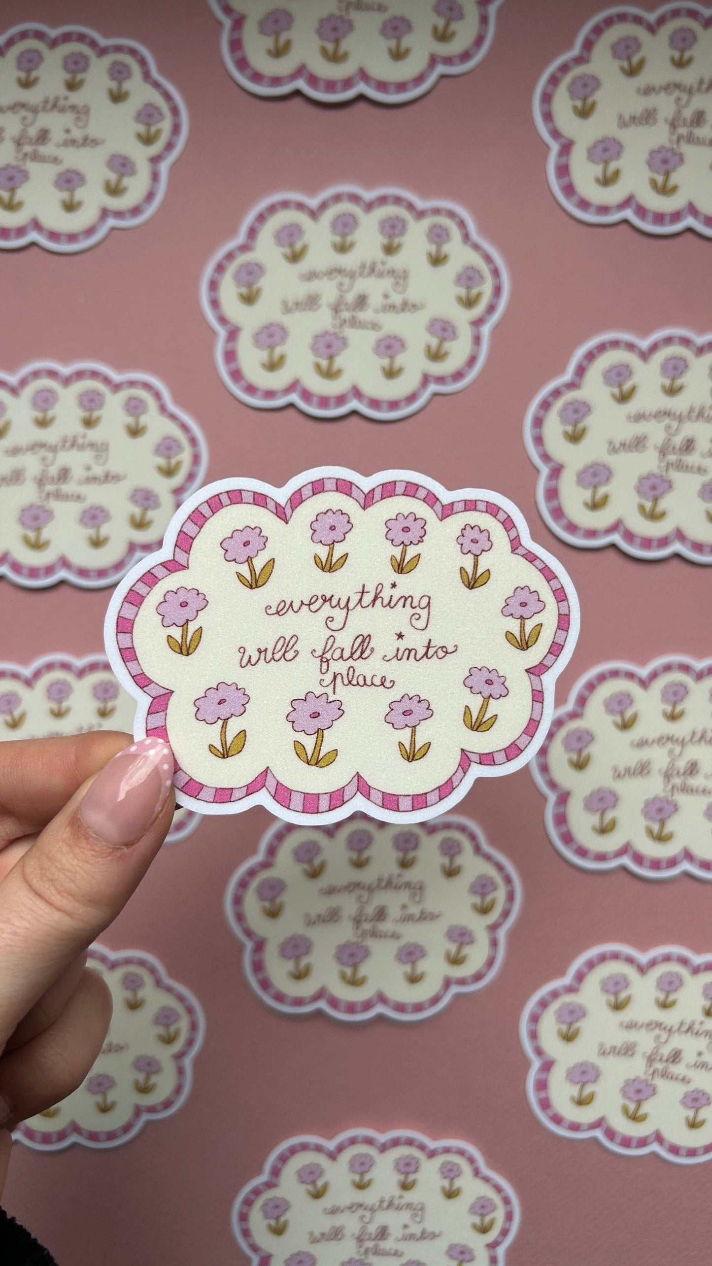 NanyCraftShop - Cloud Flowers XL Sticker